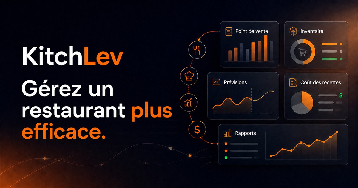 Plateforme KitchLev de gestion de restaurants